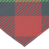 Nappe de table à motif rouge, noir et vert (Angle)