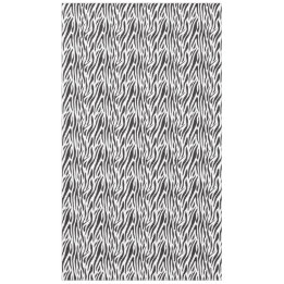 Nappe de table à motif zèbre noir et blanc pour fê