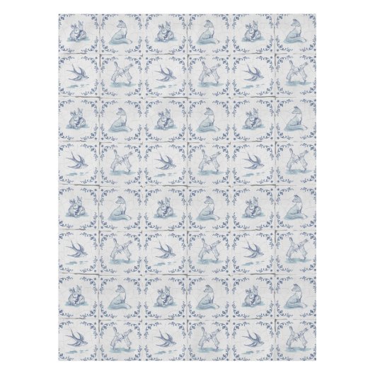 Nappe de table Animaux de la forêt en carreaux de (Devant)