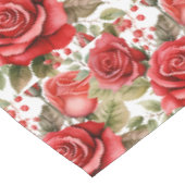 Nappe de table aux roses rouges chic (Angle)