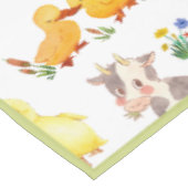 Nappe de table avec des animaux de ferme mignons d (Angle)