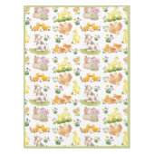 Nappe de table avec des animaux de ferme mignons d (Devant)