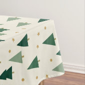 Nappe de table avec motif d'arbre de Noël vert sau (In Situ)