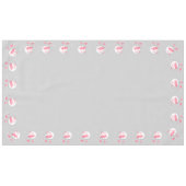 Nappe de table bordure d'amour flamant rose 60x104 (Devant (Horizontal))
