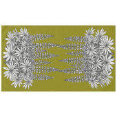 Nappe de table botanique jaune de lupin (Devant (Horizontal))