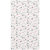 Nappe de table cadeau d'amour romantique Cœurs ros (Devant)