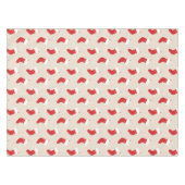 Nappe de table chaussette de Noël rouge mignonne (Devant (Horizontal))