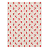 Nappe de table chaussette de Noël rouge mignonne (Devant)