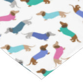 Nappe de table couleur pastel pour teckel (Angle)