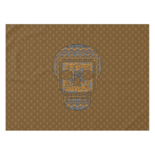 Nappe de table crâne d'Halloween