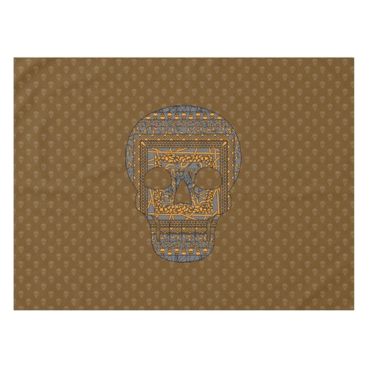 Nappe de table crâne d'Halloween (Devant (Horizontal))