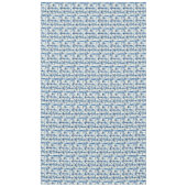 Nappe de table d'ancre nautique bleue et blanc cas (Devant)