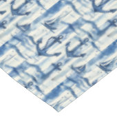 Nappe de table d'ancre nautique bleue et blanc cas (Angle)