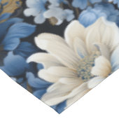 Nappe de table de designer florale ivoire blanc bl (Angle)