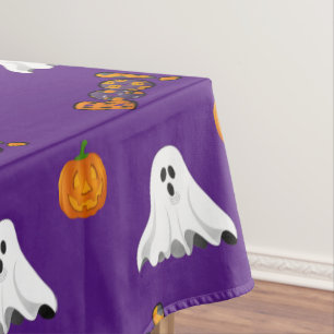 Nappe de table de fête de motif de fantôme violet 