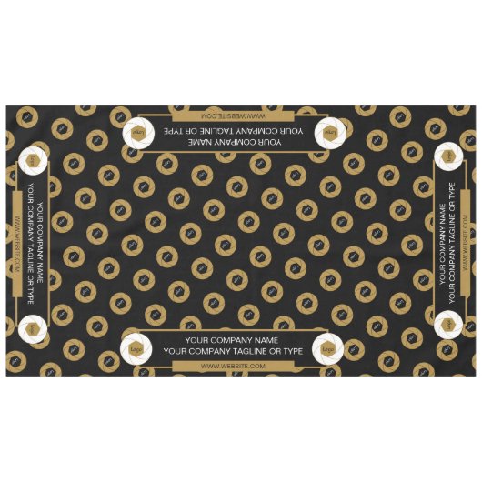 Nappe de table de foire commerciale 60X104 Logo Or (Devant (Horizontal))