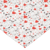 Nappe de table de la Saint-Valentin avec des chato (Angle)
