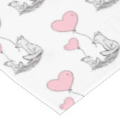 Nappe de table de la Saint-Valentin Renard rose co (Angle)
