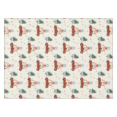 Nappe de table de Noël avec illustration d'animaux (Devant (Horizontal))