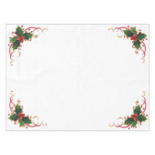 Nappe de table de Noël en houx blanc (Devant (Horizontal))
