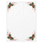 Nappe de table de Noël en houx blanc (Devant)