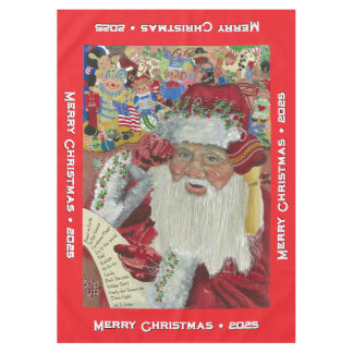 Nappe de table de Noël personnalisée Santa classiq