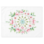 Nappe de table de Pâques au médaillon floral paste (Devant (Horizontal))