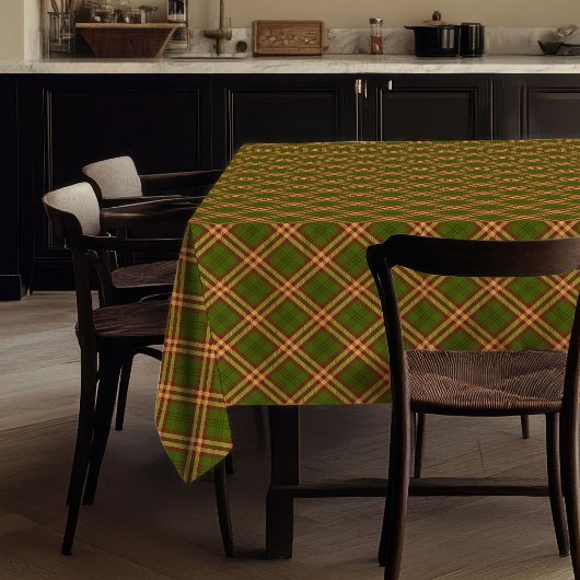 Nappe de table de saison rustique à carreaux uniqu