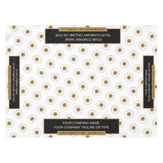 Nappe de table de salon professionnel 52"X70" Logo (Devant (Horizontal))