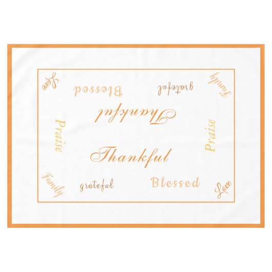 Nappe de table de Thanksgiving (Devant (Horizontal))
