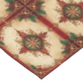 Nappe de table décorative rouge pour les fêtes (Angle)