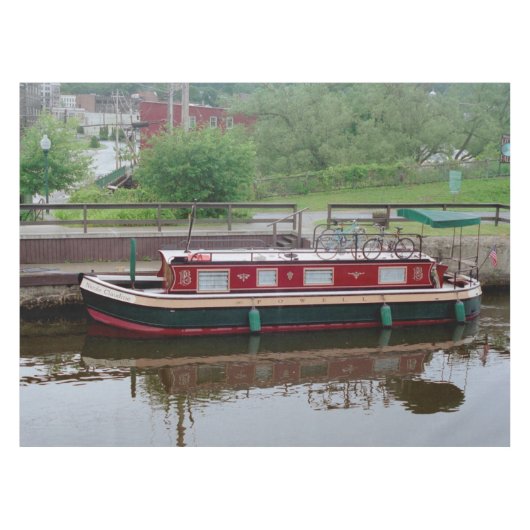 Nappe de table du bateau du canal Erie (Devant (Horizontal))