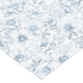 Nappe de table élégante en chiné à fleurs bleu pou (Angle)