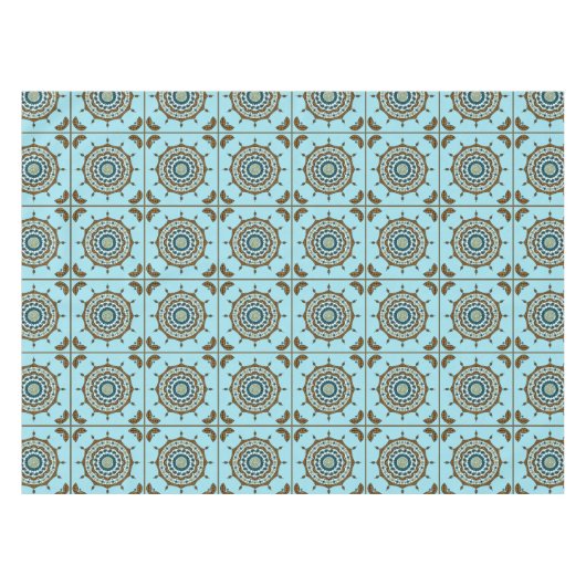 Nappe de table en cuivre Mehndi Fantasy (Devant (Horizontal))