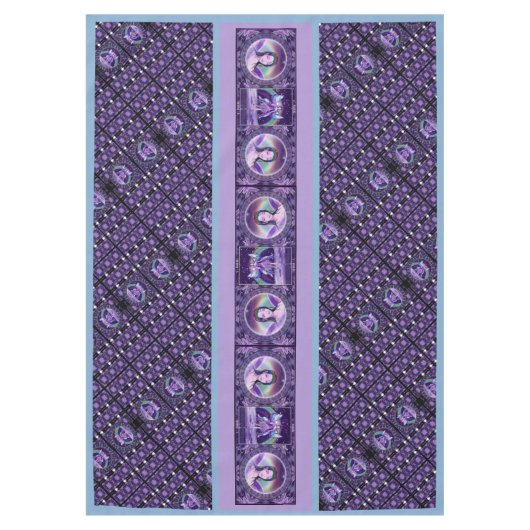 Nappe de table fée de pluie violette (Devant)