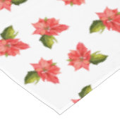 Nappe de table Fleurs de Noël à l'aquarelle (Angle)