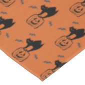 Nappe de table Halloween citrouille et chat noir (Angle)