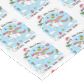Nappe de table licorne de Noël classique (Angle)