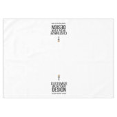 Nappe de table personnalisée pour promotion commer (Devant (Horizontal))