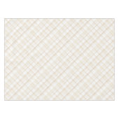 Nappe de Table pour Baby Shower Gingham Beige Neut (Devant (Horizontal))