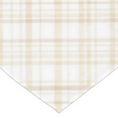 Nappe de Table pour Baby Shower Gingham Beige Neut (Angle)