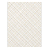 Nappe de Table pour Baby Shower Gingham Beige Neut (Devant)