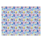 Nappe de table pour cadeaux de fête bleue (Devant (Horizontal))