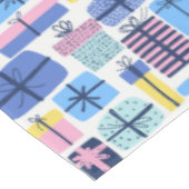 Nappe de table pour cadeaux de fête bleue (Angle)