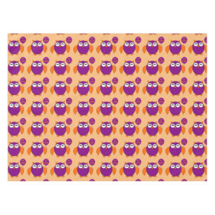 Nappe de table pour fête d'Halloween avec hibou
