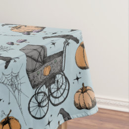 Nappe de table pour landau de bébé victorien bleu