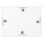 Nappe de table pour salon professionnel avec logo (Devant (Horizontal))