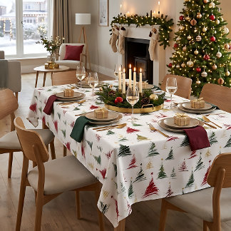 Nappe de table pour sapin de Noël minimaliste mode