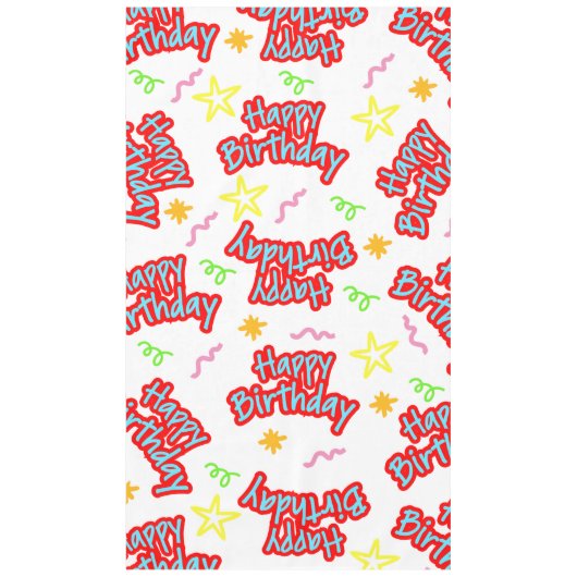 nappe de table réutilisable pour anniversaire (Devant)