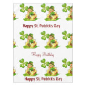 Nappe de table Saint-Patrick Joyeux Anniversaire  (Devant)